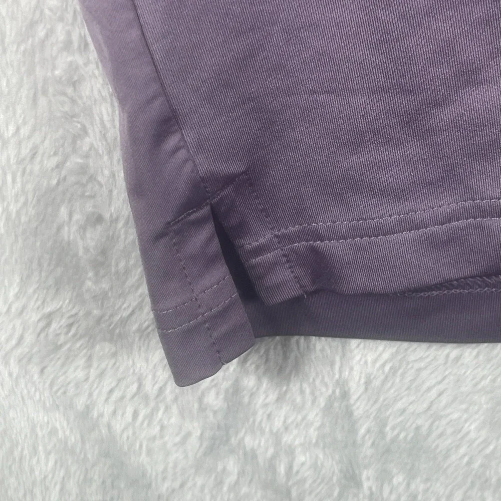 Puma Mens XL Purple Stripe Golf Polo Performance Moisture Wicking Athletic Shirt
